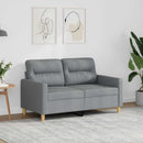 vidaXL kétszemélyes világosszürke szövetkanapé 120 cm