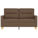 vidaXL kétszemélyes barna szövetkanapé 120 cm