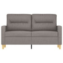 vidaXL kétszemélyes fekete szövetkanapé 120 cm