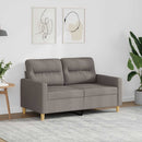 vidaXL kétszemélyes fekete szövetkanapé 120 cm
