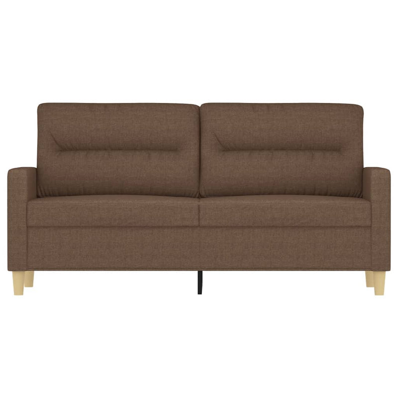 vidaXL kétszemélyes barna szövetkanapé 140 cm