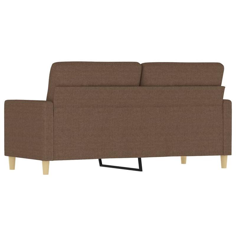 vidaXL kétszemélyes barna szövetkanapé 140 cm