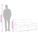 vidaXL 2 személyes világossárga szövet kanapé 140 cm