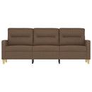 vidaXL 3 személyes barna szövetkanapé 180 cm