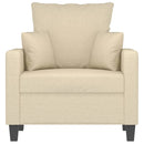 vidaXL krémszínű szövet kanapéfotel 60 cm