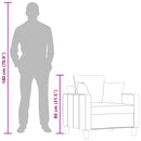 vidaXL krémszínű szövet kanapéfotel 60 cm