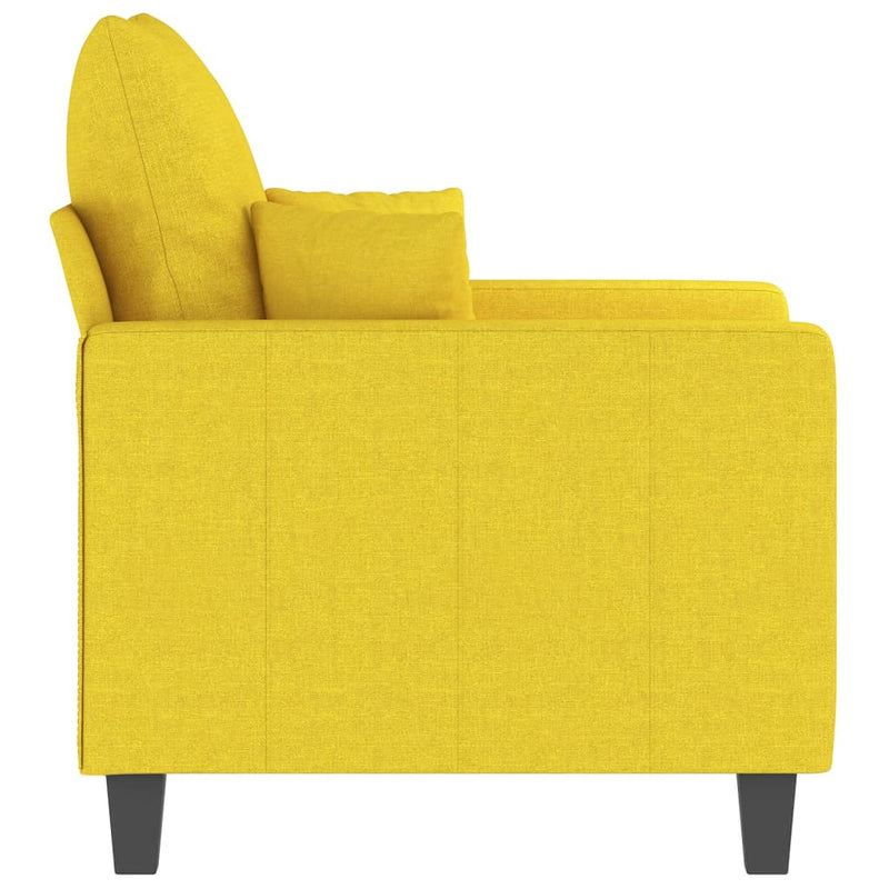 vidaXL világossárga szövet kanapéfotel 60 cm