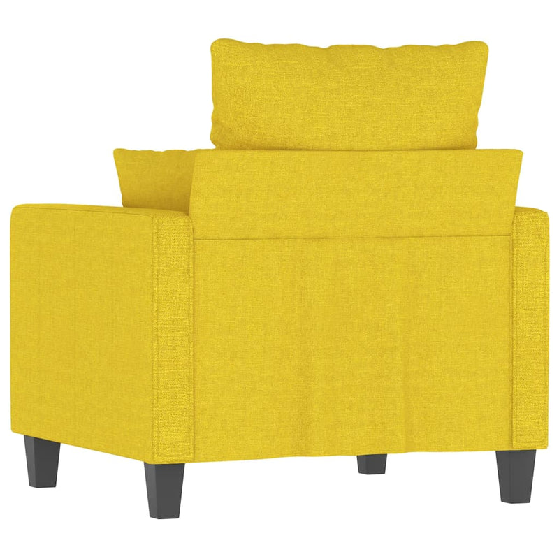 vidaXL világossárga szövet kanapéfotel 60 cm