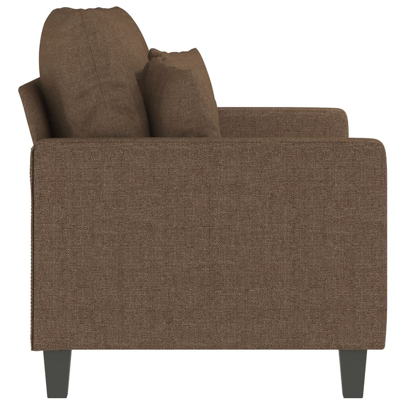 vidaXL kétszemélyes barna szövetkanapé 120 cm