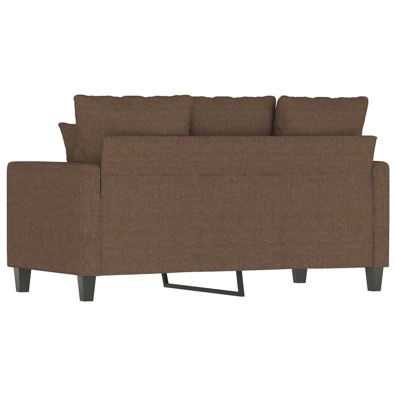 vidaXL kétszemélyes barna szövetkanapé 120 cm