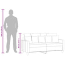 vidaXL kétszemélyes fekete szövetkanapé 140 cm