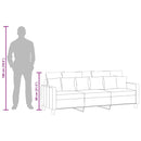 vidaXL 3 személyes sötétszürke szövet kanapé 180 cm