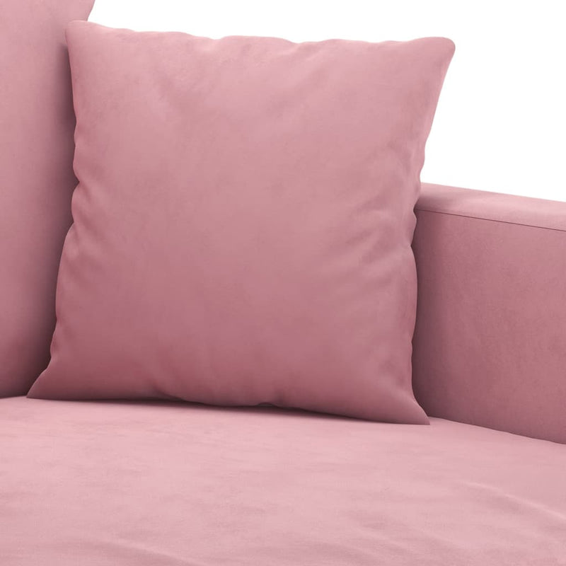 vidaXL kétszemélyes rózsaszín bársony kanapé 120 cm
