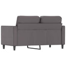 vidaXL 2 személyes szürke műbőr kanapé 120 cm