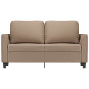 vidaXL 2 személyes cappuccino színű műbőr kanapé 120 cm