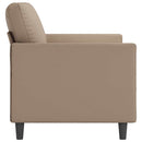 vidaXL 2 személyes cappuccino színű műbőr kanapé 120 cm