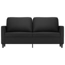 vidaXL 2 személyes fekete műbőr kanapé 140 cm