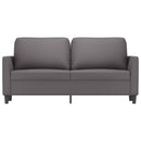 vidaXL 2 személyes szürke műbőr kanapé 140 cm