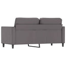 vidaXL 2 személyes szürke műbőr kanapé 140 cm