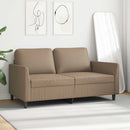 vidaXL 2 személyes cappuccino színű műbőr kanapé 140 cm