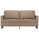 vidaXL 2 személyes cappuccino színű műbőr kanapé 140 cm