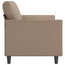 vidaXL 2 személyes cappuccino színű műbőr kanapé 140 cm