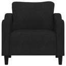 vidaXL fekete szövet kanapéfotel 60 cm