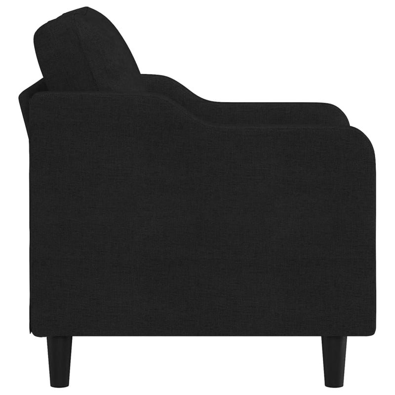 vidaXL fekete szövet kanapéfotel 60 cm