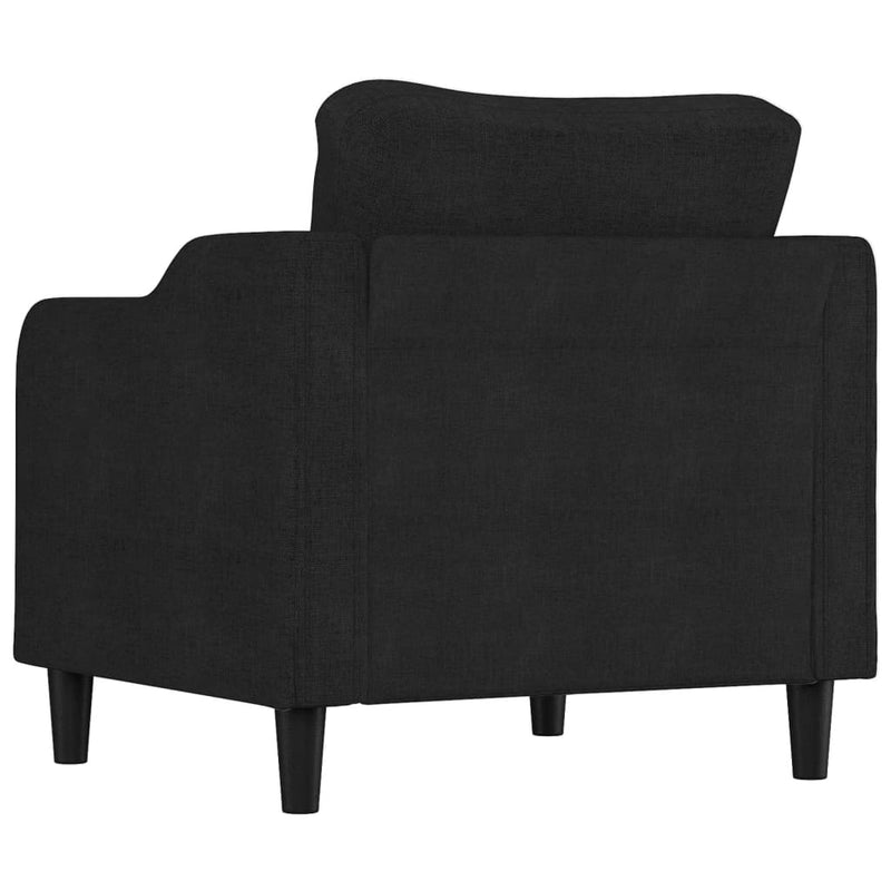 vidaXL fekete szövet kanapéfotel 60 cm