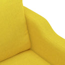 vidaXL világossárga szövet kanapéfotel 60 cm