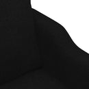 vidaXL kétszemélyes fekete szövetkanapé 140 cm