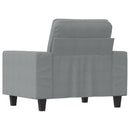 vidaXL világosszürke szövet kanapéfotel 60 cm