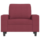 vidaXL bordó szövet kanapéfotel 60 cm