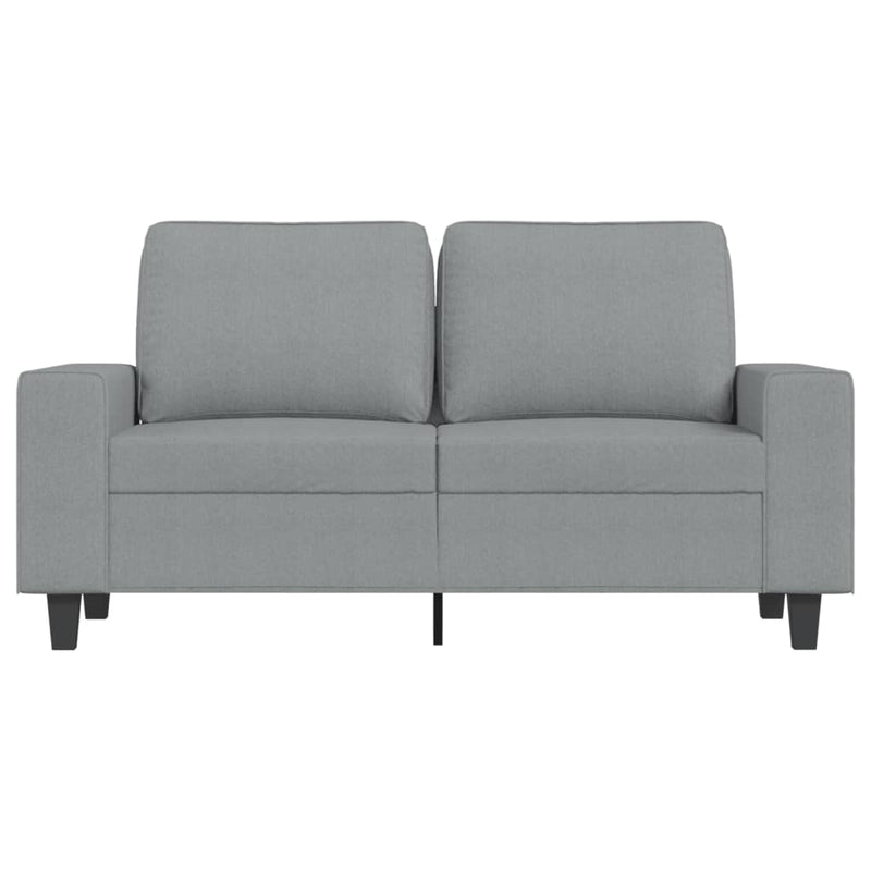 vidaXL kétszemélyes világosszürke szövetkanapé 120 cm