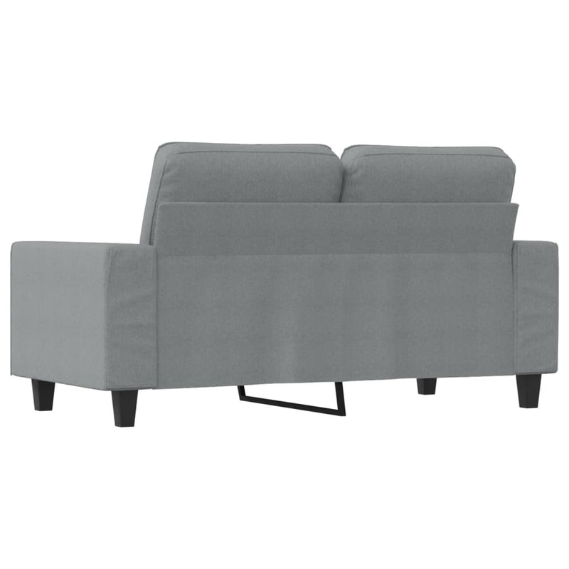 vidaXL kétszemélyes világosszürke szövetkanapé 120 cm