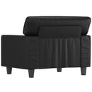 vidaXL fekete műbőr kanapéfotel 60 cm