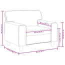 vidaXL krémszínű műbőr kanapéfotel 60 cm