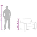 vidaXL szürke műbőr kanapészék 60 cm