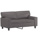 vidaXL 2 személyes szürke műbőr kanapé 120 cm