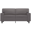 vidaXL 2 személyes szürke műbőr kanapé 120 cm
