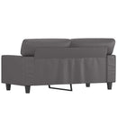vidaXL 2 személyes szürke műbőr kanapé 120 cm