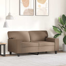 vidaXL 2 személyes cappuccino színű műbőr kanapé 120 cm
