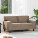 vidaXL 2 személyes cappuccino színű műbőr kanapé 120 cm