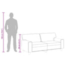 vidaXL 2 személyes fekete műbőr kanapé 140 cm