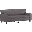 vidaXL 2 személyes szürke műbőr kanapé 140 cm