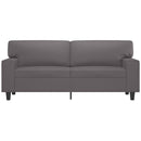 vidaXL 2 személyes szürke műbőr kanapé 140 cm