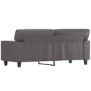 vidaXL 2 személyes szürke műbőr kanapé 140 cm