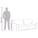 vidaXL 2 személyes szürke műbőr kanapé 140 cm