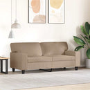 vidaXL 2 személyes cappuccino színű műbőr kanapé 140 cm