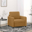 vidaXL barna bársony kanapéfotel 60 cm